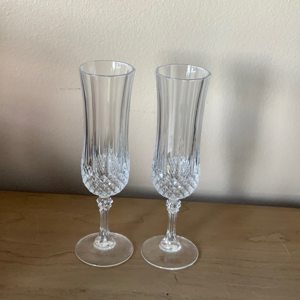 Crystal Champagne Flutes - Set of 2